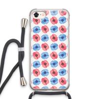 Klaproosjes: iPhone 7 Transparant Hoesje met koord