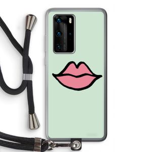 Kusje: Huawei P40 Pro Transparant Hoesje met koord