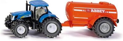 Siku tractor met enkele as vacuumtank - Van der leeden