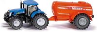 Siku tractor met enkele as vacuumtank - Van der leeden