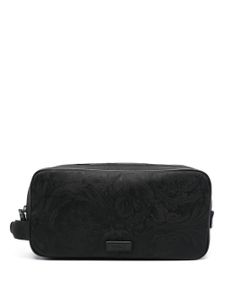 Versace trousse de toilette Neo Nylon en jacquard - Noir