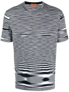 Missoni t-shirt en coton à imprimé géométrique - Bleu