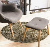 Touw imitatie vintage vinyl tapijt