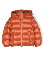 Herno Kids quilted zip-up padded jacket - Orange - thumbnail