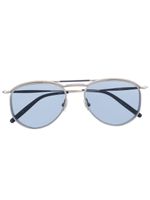 Matsuda lunettes de soleil à monture pilote - Argent