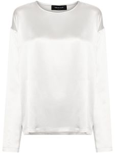 Fabiana Filippi blouse en soie - Argent