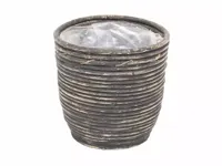 Rotan plantenmand blackwash 18x16cm Rotan plantenmand blackwash 18x16cm