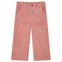 VidaXL Kinderbroek 140 ribfluweel oudroze