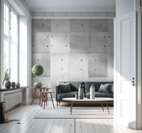 Behangpapier beton wit oud beton