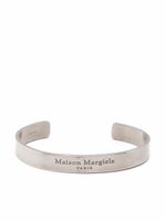 Maison Margiela bracelet torque à logo gravé - Argent