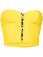 Moschino bustier à design sans manches - Jaune