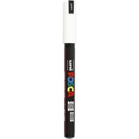 Uni-Posca Posca marker, afm pc-1mr, lijndikte 0,7 mm, extra-fijn, wit, 1 stuk