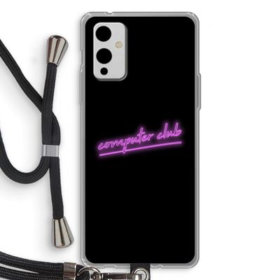 Vice Black: OnePlus 9 Transparant Hoesje met koord