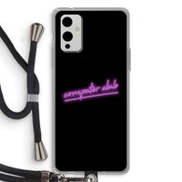 Vice Black: OnePlus 9 Transparant Hoesje met koord