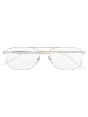 Gucci Eyewear lunettes de vue à monture pilote - Argent