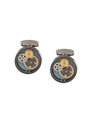 Tateossian boutons de manchette Gear - Métallisé