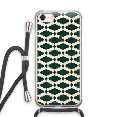 Moroccan tiles: iPhone 8 Transparant Hoesje met koord