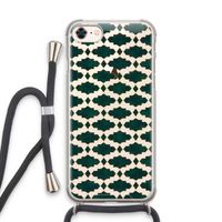 Moroccan tiles: iPhone 8 Transparant Hoesje met koord