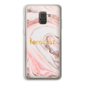 Feminist: Samsung Galaxy A8 (2018) Transparant Hoesje