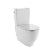 Nemo Spring Cascata toiletset staand 66.5x36x82cm zonder spoelrand met softclose toiletzitting en jachtbak porselein wit SKU 049037