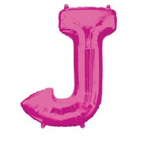 Folieballon Roze Letter 'J' Groot