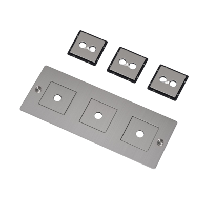 Buster and Punch - 3G WALL PLATE / WITH INFILLS / HORIZONTAAL
