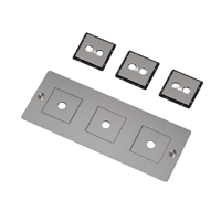 Buster and Punch - 3G WALL PLATE / WITH INFILLS / HORIZONTAAL
