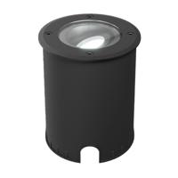 Lilly dimbare LED Grondspot - Kantelbaar - Overrijdbaar - Rond - 6500K daglicht wit - IP67 waterdicht - 3 jaar garantie - Zwart