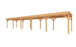 Buitenverblijf SUBLIME Plat dak - 1500x300 cm- Plat dak- - YARD Outdoor