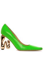 JW Anderson escarpins en cuir JW à talon sculpté - Vert