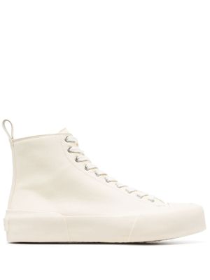 Jil Sander baskets montantes à design monochrome - Tons neutres