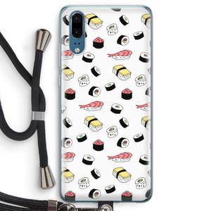 Sushi time: Huawei P20 Transparant Hoesje met koord
