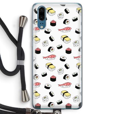 Sushi time: Huawei P20 Transparant Hoesje met koord