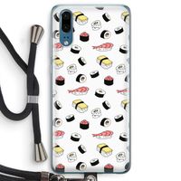 Sushi time: Huawei P20 Transparant Hoesje met koord