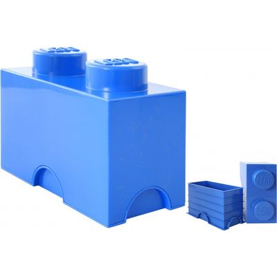 Room Copenhagen LEGO Storage Brick 2 Blauw opbergdoos
