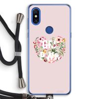 GRL PWR Flower: Xiaomi Mi Mix 3 Transparant Hoesje met koord