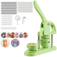 VEVOR Button Machine Button Making Machine 58mm Ronde 100 Button Onderdelen Groene Pinmaker