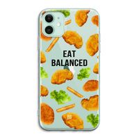 Eat Balanced: iPhone 11 Transparant Hoesje