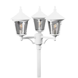 Buitenverlichting lantaarnpaal Virgo Pegasus wit konstsmide 573-250+ 576-250