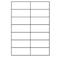 A4 etiketten 105 x 42,3 mm wit 100 vel Sorex A4 etiketten 105 x 42,3 mm wit 100 vel Sorex