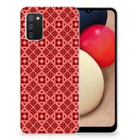 Samsung Galaxy A02s TPU bumper Batik Rood