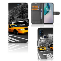 OnePlus Nord N10 Flip Cover New York Taxi