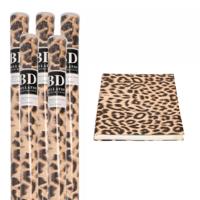 5x Kaftpapier panter/luipaard print 200 x 70 cm rol