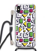 8-bit N°4: iPhone XS Transparant Hoesje met koord