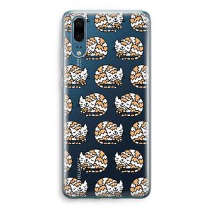 Slapende poes: Huawei P20 Transparant Hoesje