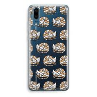 Slapende poes: Huawei P20 Transparant Hoesje