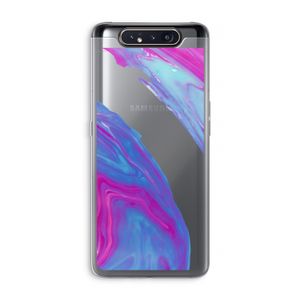 Zweverige regenboog: Samsung Galaxy A80 Transparant Hoesje
