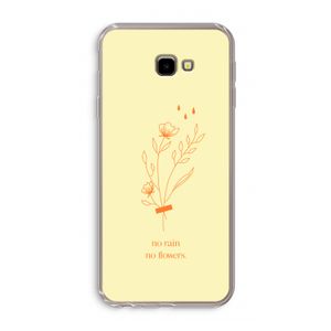 No rain no flowers: Samsung Galaxy J4 Plus Transparant Hoesje