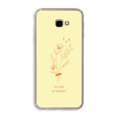 No rain no flowers: Samsung Galaxy J4 Plus Transparant Hoesje