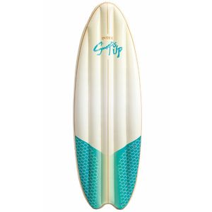 Intex Opblaasbare surfplank - wit/groen - 178 cm - vinyl